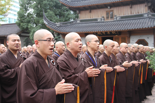 七塔禅寺传授护国兴圣三坛大戒法会举行三坛请戒、复演三坛正授仪式