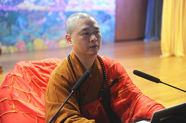 七塔禅寺传授护国兴圣三坛大戒法会礼请可祥法师作佛学专题讲座